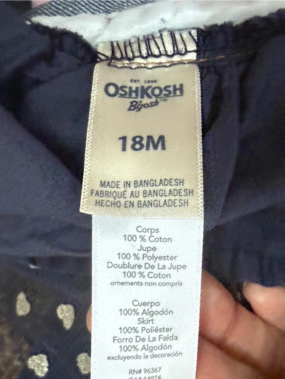 Osh Kosh Overalls Heart Dress Jumper